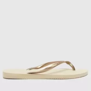 Image of Havaianas Beige Slim Sandals