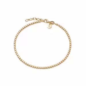 Image of Daisy London 18ct Gold Plate Beaded Chain Bracelet 18ct Gold Plate