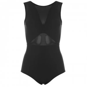 Image of Figleaves Icon Mesh Shaping Swimsuit - Black