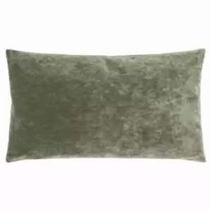 Image of Camden Micro-Cord Corduroy Cushion Khaki, Khaki / 30 x 50cm / Polyester Filled