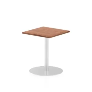 Image of Italia Poseur Table Square 600/600 Top 725 High Walnut