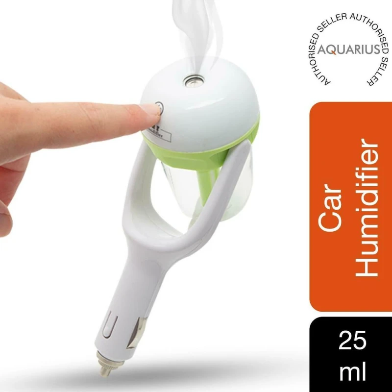 Image of Aquarius Aquarius Portable Car Humidifier & Aroma Diffuser - 25ml per Hour (Green)