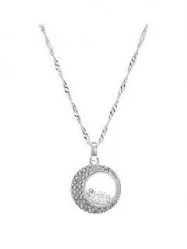 Image of Jon Richard Jon Richard Swarovski Moon Shaker Necklace