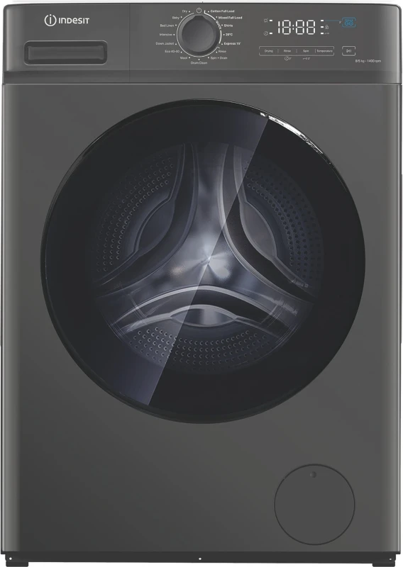 Image of Indesit MyTime IDMA 8564S MY TIME UK 8Kg/5Kg Washer Dryer with 1400 rpm - Silver - D Rated [Wash&Dry], A Rated [Wash Only], Silver