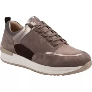 Image of Hush Puppies Womens Ciara Leather Lace Up Trainers UK Size 8 (EU 41-42)