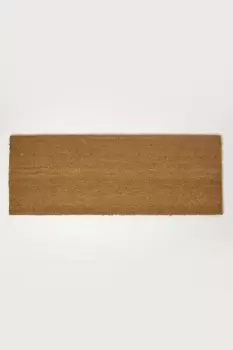 Image of Plain Coir Double Door Mat Runner 120 x 45 cm