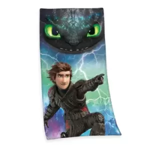 Image of How To Train Your Dragon Velour Towel Hicks 75 x 150 cm