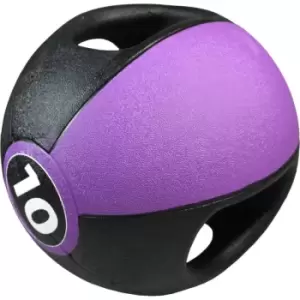 Image of Pure2Improve Medicine Ball with Handles 10KG Purple - Purple