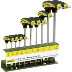 Image of Proxxon Industrial BO L-hantag Workshop Screwdriver set 10 Piece Star, Star TH