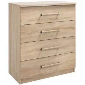 Image of Hampton Oak 4 Drawer Chest