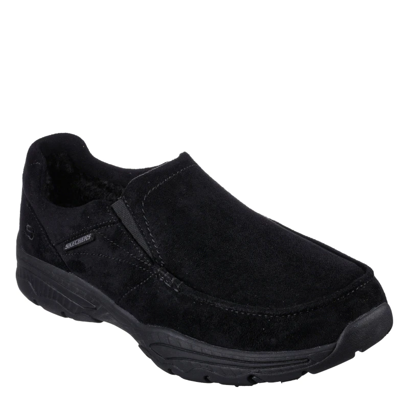 Image of Skechers Creston - Garvis Slip On Trainers Mens Black male 6 (39.5)