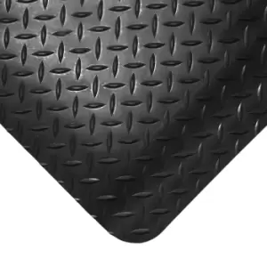 Image of Deckplate Anti-Fatigue Mat - 600 x 900mm - Yellow/Black