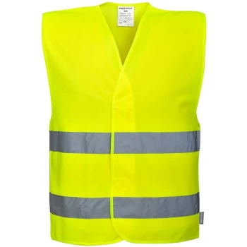 Image of C405YERS/M - sz S/M VISITOR Hi-Vis Vest - Yellow - Portwest