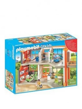 Image of Playmobil 6657 City Life Furnished Childrens Hospital, One Colour