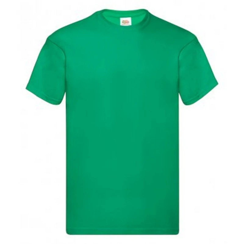 Image of Fruit Of The Loom Fruit of the Loom Men Original Short Sleeve T-Shirt in Green Size: Small Green S Male 5054171323456