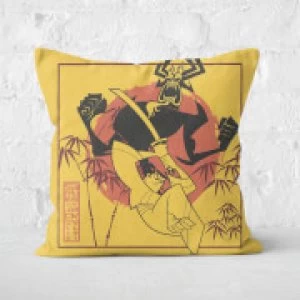 Image of Samurai Jack Eternal Battle Square Cushion - 40x40cm - Soft Touch