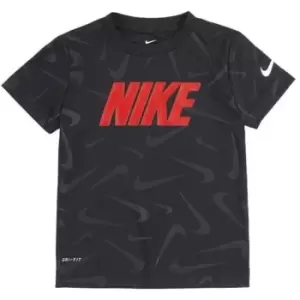 Image of Nike Swoosh T-Shirt Infant Boys - Black