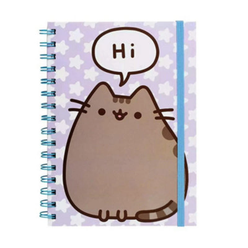 Image of Pusheen Pusheen Says Hi A5 Wirebound Notebook Multi One Size Unisex 5059958549999