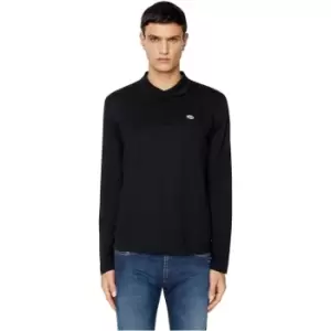 Image of Diesel Smith Long Sleeve Polo Shirt Mens - Black