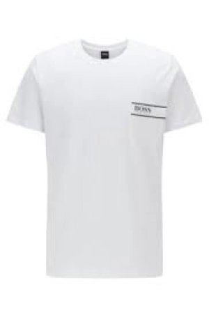 Image of Hugo Boss RN24 Logo T-Shirt White Size S Men