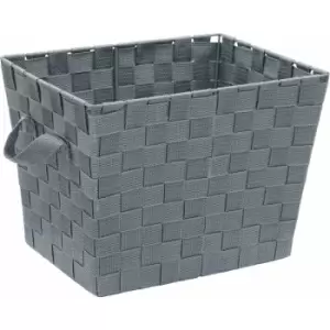 Image of Vichy Rectangular Nylon Storage Basket With Handles - JVL