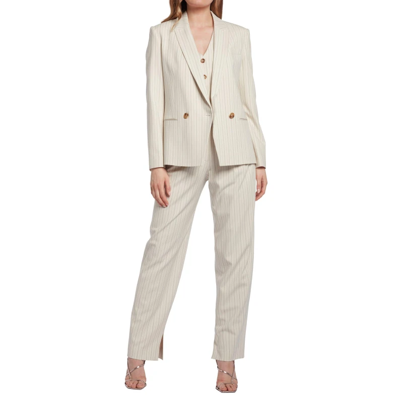 Image of Ted Baker Kllara Double Breasted Jacket - Cream Cream 8