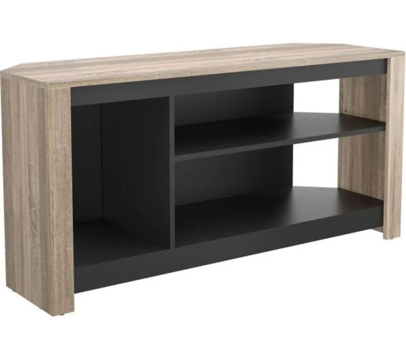Image of AVF Calibre Alto CAG120GO 1200 mm TV Stand - Rustic Sawn Oak & Black,Brown 5014117982628