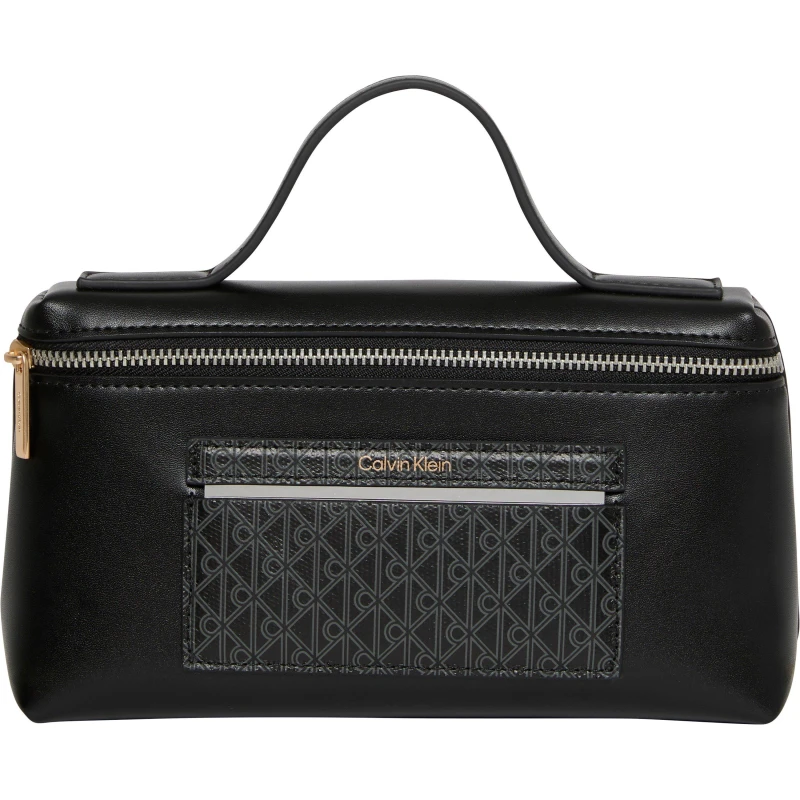 Image of Calvin Klein Womens CK L Beauty Case Set Wash Bag Black Aop female One Size