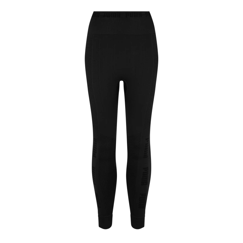 Image of Puma Evoknit Seamless Leggings Womens - Black 8