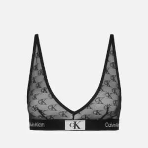Image of Calvin Klein Conscious Stretch-Cotton Blend Jersey Bralette - S