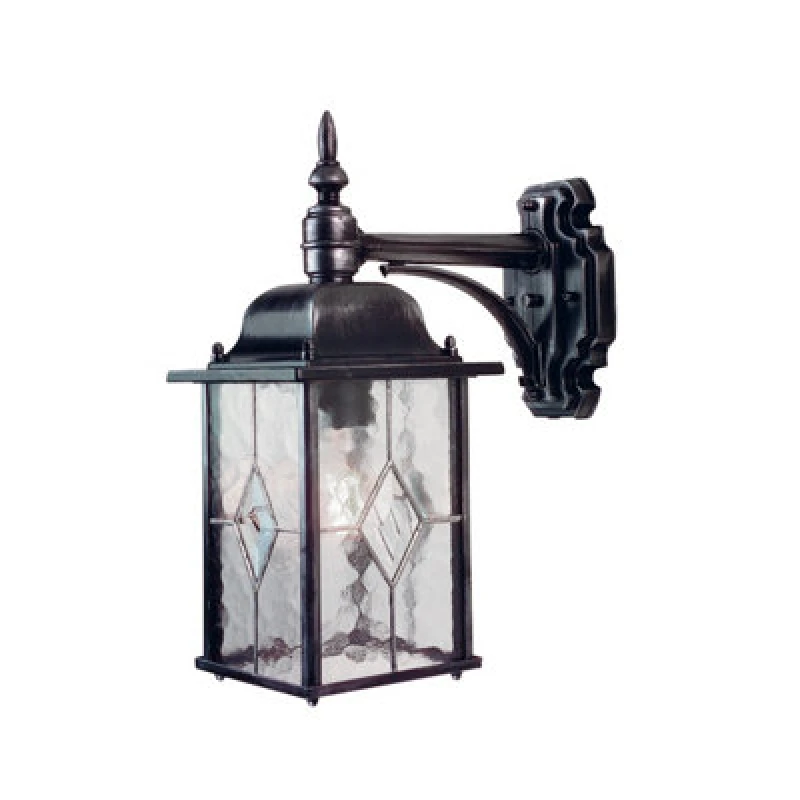 Image of Elstead Elstead Wexford Outdoor Hanging Lantern Wall Light - Black