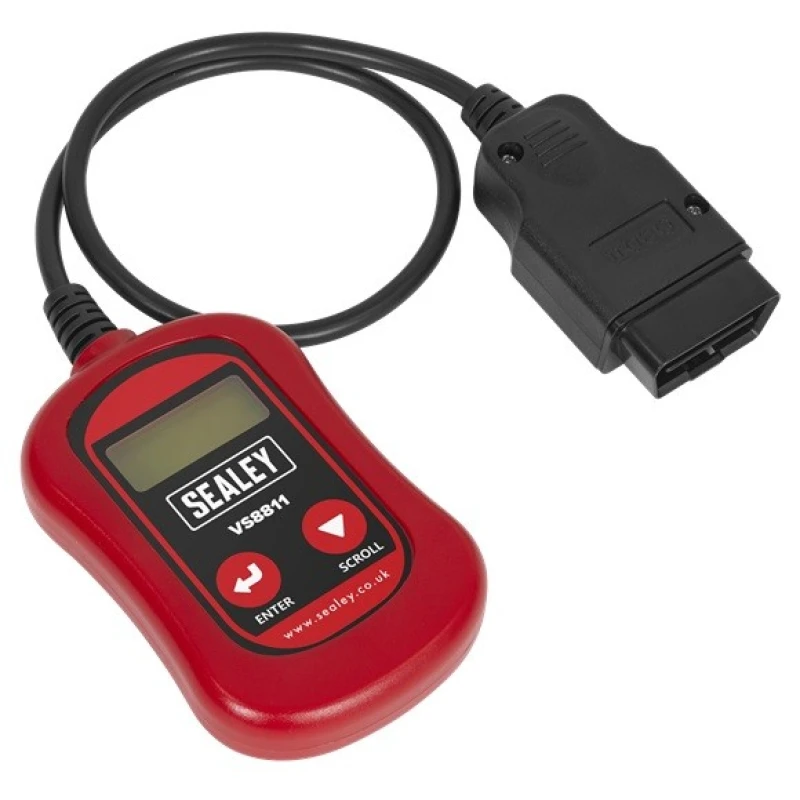 Image of Sealey Fault Code Reader Engine Diagnostic Scanner Reset Tool obd eobd VS8811 - Sealey VS8811