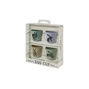 Image of Eddingtons Set Of 4 Country Hares Egg Cups