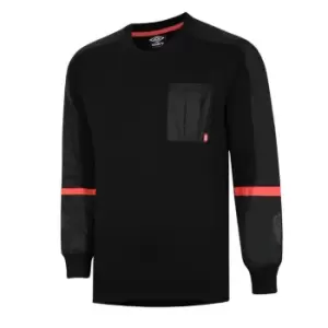 Image of Umbro England Icon Rugby Sweatshirt Mens - Black