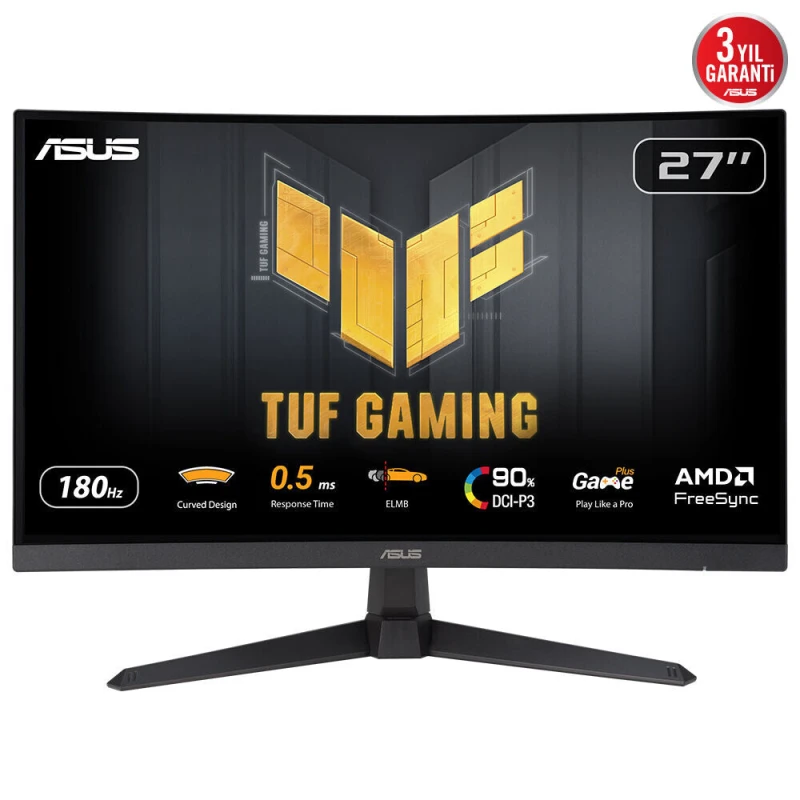 Image of ASUS TUF Gaming VG27WQ3B 27" 2560x1440 VA 180Hz 1ms FreeSync Gaming Monitor