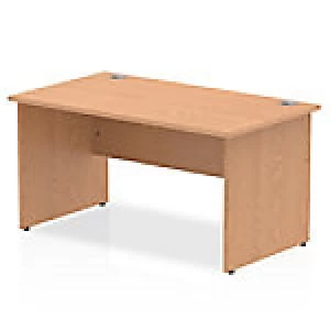 Image of Impulse Panel End 1400 Rectangle Desk Oak