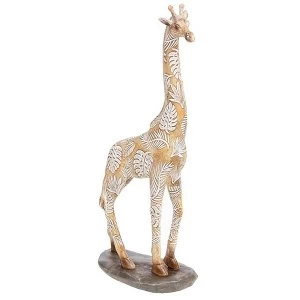 Image of Carved Standing Giraffe Medium Ornament