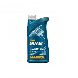 Image of MANNOL 1L Safari SAE 20W-50 Classic Cars Mineral Engine Oil API SL/CF
