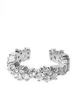 Image of Mint Velvet Silver Stardust Ear Cuff