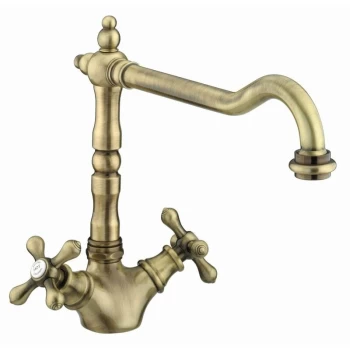 Image of Colonial Easyfit Kitchen Sink Mixer Tap - Antique Bronze - Bristan