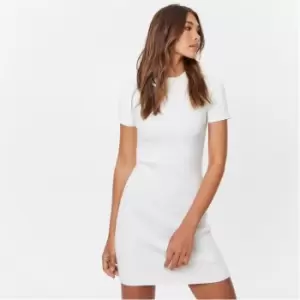 Image of Jack Wills Ribbed Mini Dress - White