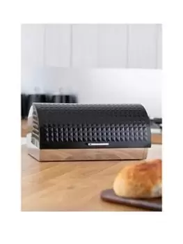 Image of Morphy Richards Dimensions Roll Top Bread Bin - Black