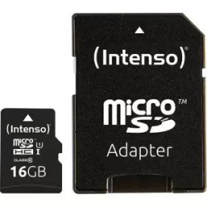 Image of Intenso Professional microSDHC card 16GB Class 10, UHS-I incl. SD adapter