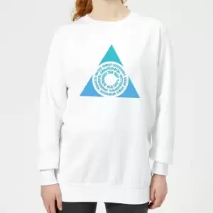 Image of Magic The Gathering Azorius Symbol Womens Sweatshirt - White - M