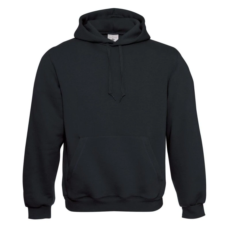 Image of B&C Mens Hooded Hoodie in Black Size: XS Black Male XS