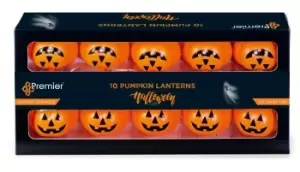 Image of Halloween Pumpkin Battery-Powered Orange 10 LED Indoor String Lights