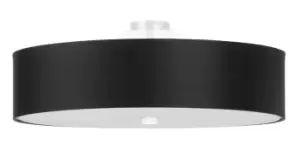 Image of Skala Cylindrical Flush Light Black 50cm E27