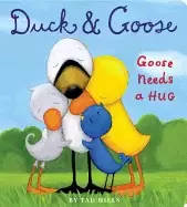 Image of duck and goose goose needs a hug