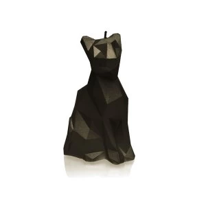 Image of Black Low Poly Cat Candle
