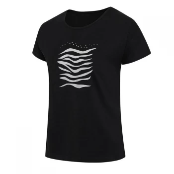 Image of Dare2B Swarovski Embellished You're A Gem Graphic T-Sh - Black